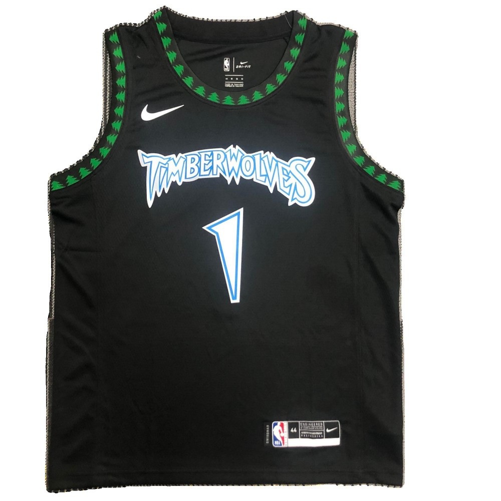 Men's Minnesota Timberwolves Anthony Edwards #1 Black Hardwood Classics Swingman Jersey-Pro Kit Vault | Brand New 26/27 Sports Jerseys